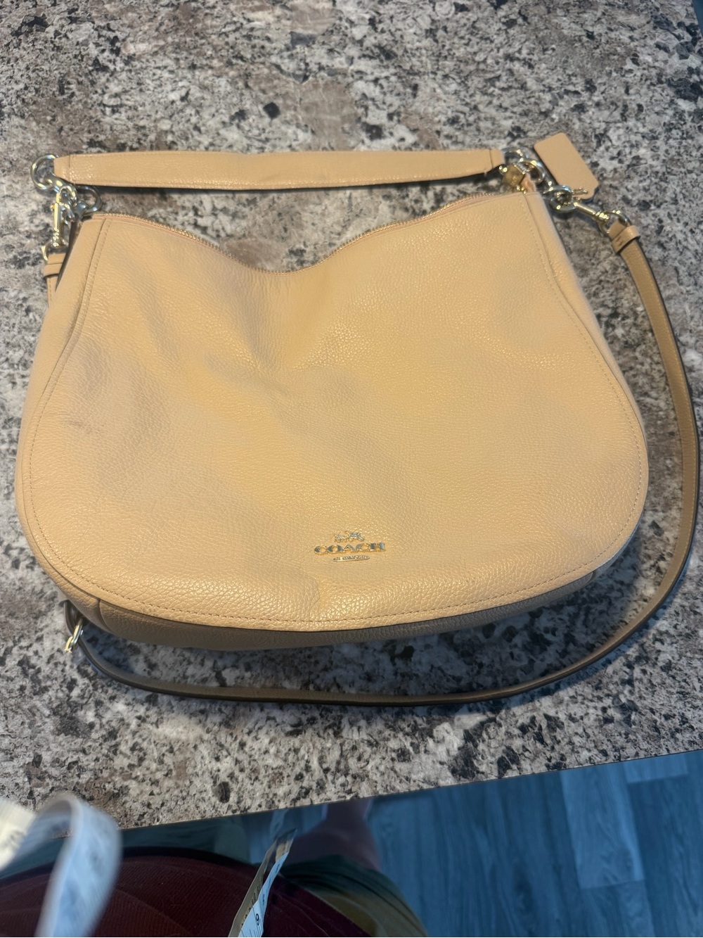 Coach Pebbled Leather Shoulder Bag